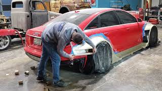 Audi Widebody Build 5 - Exhaust Tips and Diffuser Beginning
