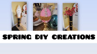 ✨️NEW✨️ SPRING #diy  HAND PAINTED MINI HOUSE DECOR AND #diy VASE. Please subscribe and hype #fyp