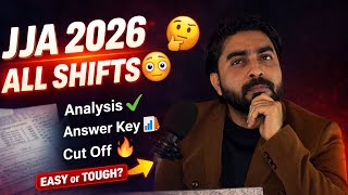 JJA 2026 Full Paper Analysis | Answer Key + Expected Cut Off 😳