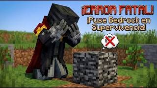 ElRichMC coloca el bloque de BEDROCK por ERROR