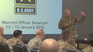 Soldiers Journal: Warrant Officer Solarium