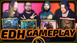 Malcator vs Kadena vs Wulfgar vs Delina [Budget EDH/Commander, Magic The Gathering Gameplay 2023]