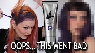 HAIR FAIL 😬🫵🏼 Dyeing my hair DARK purple!