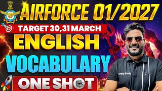 Airforce 01/2027 | Airforce Special Vocabulary Class 2026 | airforce vocabulary tricks 2026