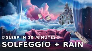 How to Fall Asleep in 30 Minutes With Solfeggio Frequencies + Rain | Music for Sleep & Meditation 💤💧