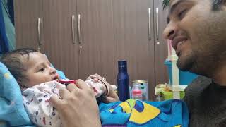 bonding with papa ji #babyboy #lovebaby #sanskar #samrat
