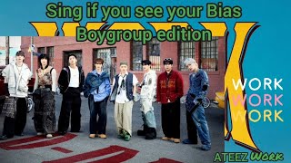 Sing if you see your Bias (Boygroup edition) Ateez - Work #kpop