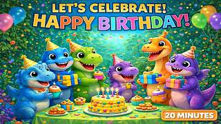 Dinosaur Birthday Song! 🦕🎂 | 10 Minutes Happy Birthday for Kids
