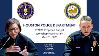 HPD Presents 2026 Proposed Budget to City Council | Houston Police
