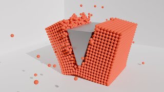 Wedge through Molecular Block | Blender Molecular+