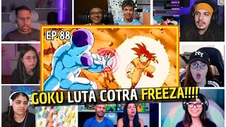 PESSOAS REAGINDO A GOKU LUTA CONTRA FREEZA!!! Multi-Reações - Dragon Ball Z EP 88