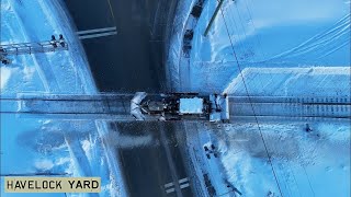 Snowfighting Operations at CPKC Havelock Yard 