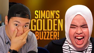 First Time Hearing Putri Ariani Simon Cowell’s “GOLDEN BUZZER” AGT 2023 REACTION