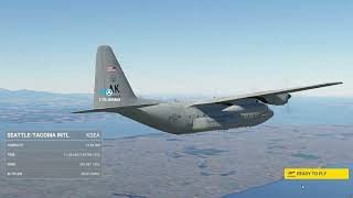 MSFS 2020 C-130 Hercules Day Flight: Portland (PDX) to Seattle (SEA) | Part 2 | 4K