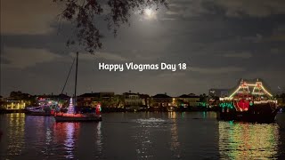 Tampa's Holiday Lighted BOAT PARADE | Exploring Davis Island & Plant Shopping! | Vlogmas Day 18 2021