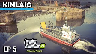 SAILING INTO PORT. BUT THERE'S A PROBLEM - Highlands Fishing | Farming Simulator 25 - Episode 5