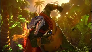 Paleoart but with Donkey Kong Country Tropical Freeze Music