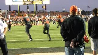 Lucien Hazzard running out Massillon's Tunnel for his 1st time