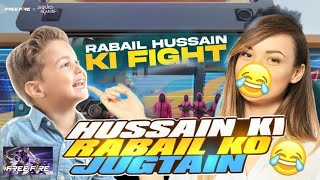 New FREE FIRE + Rabail & Hussain 🤣 BR RANK PUSH 💀 wait for twist 😜 #freefire #foryou #gaming