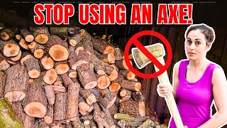 DON'T split wood with an axe until you’ve watched THIS!