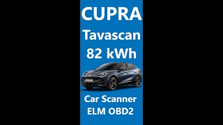 Cupra Tavascan EV with heatpump 🔋 82 kWh ⚡ SOH, HV battery sensors, HVAC | Car Scanner ELM OBD2