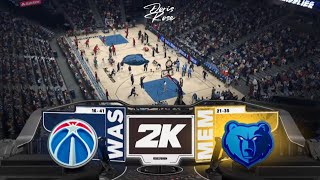 Washington Wizards Vrs Memphis Grizzlies | NBA 2K 26