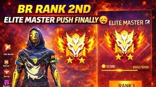 FINALLY🥵 2ND Elite master Br Rank Solo vs Squad Full Squad Wip😈Pro Gameplay | Free Fire #brrankpush