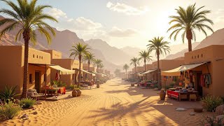 Desert Village Daytime Ambience & Music | Exotic Desert Villages