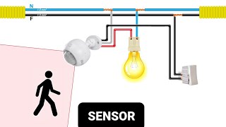 How to install the presence sensor (WITH AND WITHOUT SWITCH)