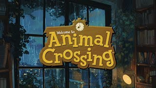 relaxing animal crossing music w/ rain ambiance | 10 hours 🌙🌿