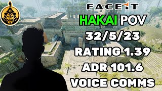 TheMongolZ ACADEMY HAKAI POV w/IruX+VOICE COMMS (32/5/23) RATING 1.39 CS2 FACEIT SEA - Dec 16th 2025