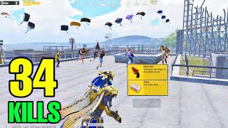 34 KILLS!! NEW WORLD RECORD in M2!!😱Pubg Mobile