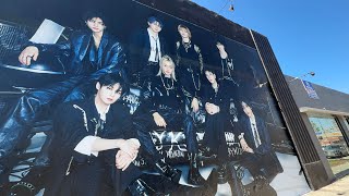 Stray Kids on a building in LA?!!