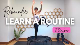 20 Min Rebounder Workout | Fun With Four Cardio Routine (All Levels)