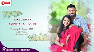 AMITHA-LOUIE,  Engagement Ceremony Watch LIVE by #NelsonPhotographyMangalore