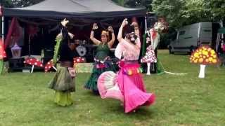 Soluna Tribal performing at Come Away with The Faires at Capel Manor Gardens Enfield.