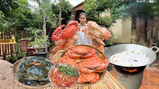 Salt Baked Mud Crabs with Country Styles and Delicious Eating