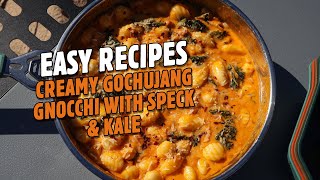 Winter Camping Recipe - Creamy Gochujang Gnocchi with Speck & Kale | Anaconda Stores