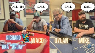 Robert is all-in vs three players - can he survive?!