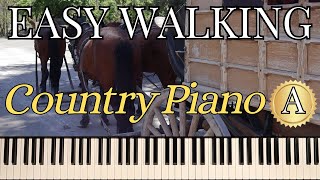 EASY WALK BETWEEN PIANO CHORDS (KEY A)