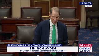 Wyden Slams Public Broadcasting Cuts Under Republican Recissions bill