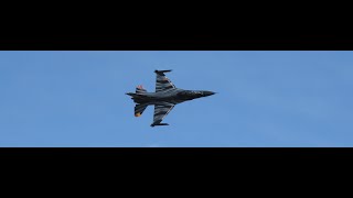 Belgian F16 "Dark Falcon" taking off @ RIAT 2019 (Monday Departure Day)