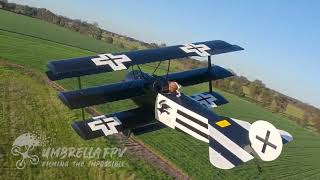 Fokker DR1 chased by drone