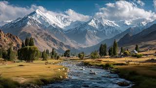 Golden Valley of Leh Ladakh – Peaceful Himalayan Countryside | Still Art Screen Saver | 4K