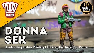 Painting Grandma Donna Sek — The Sweetest Nightmare in Mega-City One