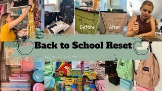 BACK TO SCHOOL RESET// GET ORGANIZED// CLEANING ROUTINE