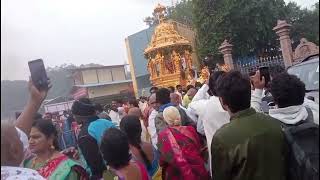 Divine Sight! Lord Shiva & Parvati Devi Golden Chariot Procession in Srisailam (Rathotsavam)