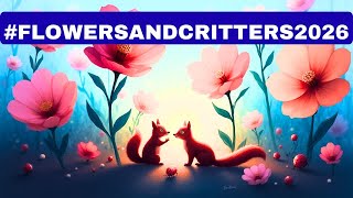 Project Share #1 For Flower and Critters 2026 Collab Cards and flower Embellishments