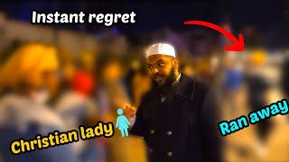 Muslim gift a quran to christian lady🎁 | uthman ibn farooq