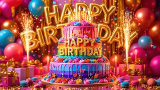 Best Happy Birthday Song🌈 Colorful Birthday Video